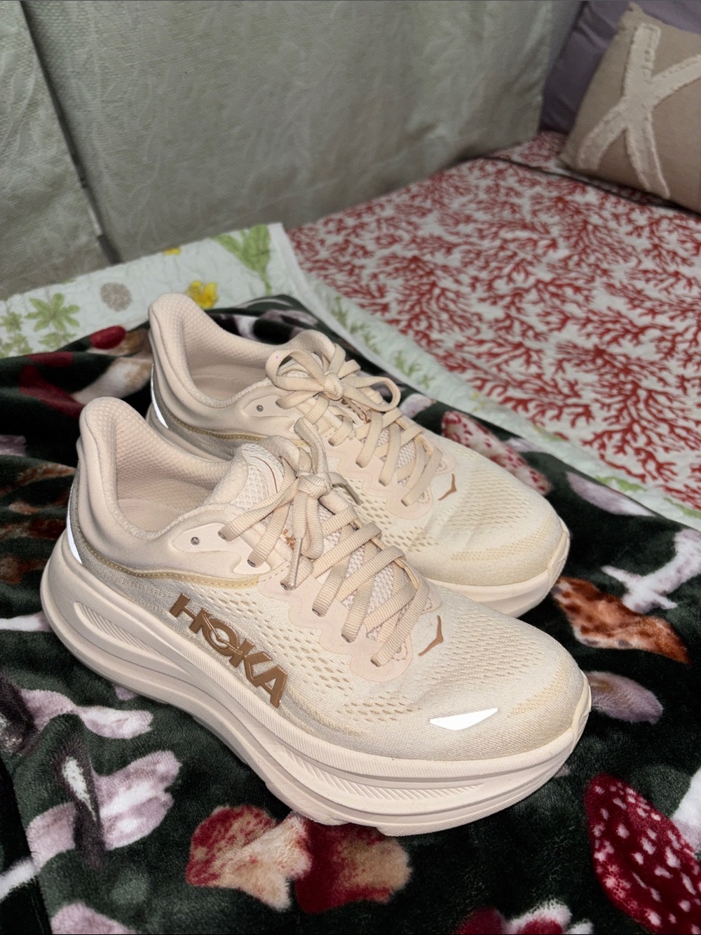 Hoka Women's Cream Sneakers